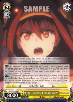 Final Battle, Female Hero