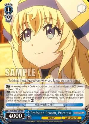 Profound Reason, Priestess