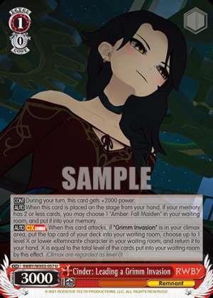 Cinder: Leading a Grimm Invasion