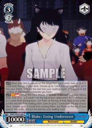 Blake: Going Undercover