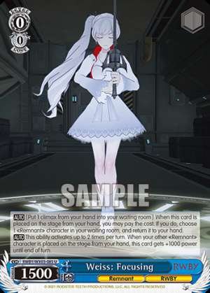 Weiss: Focusing