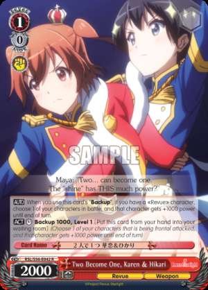 Two Become One, Karen & Hikari
