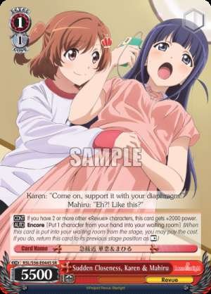 Sudden Closeness, Karen & Mahiru