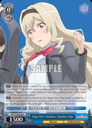 Stage Girl's Summer, Claudine Saijo