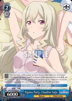Pajama Party, Claudine Saijo