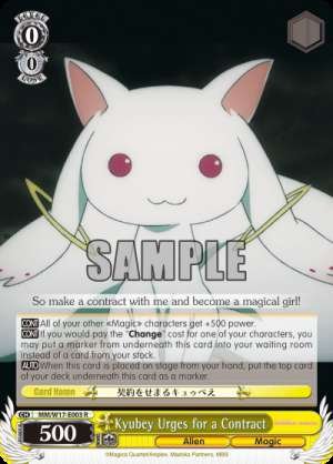 Kyubey Urges for a Contractr