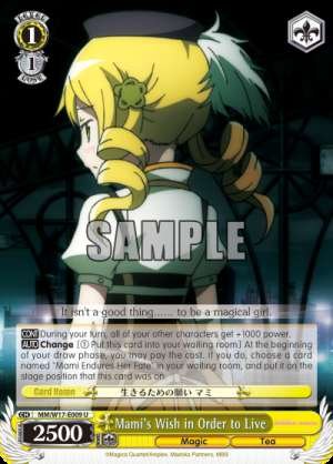 Mami's Wish in Order to Live