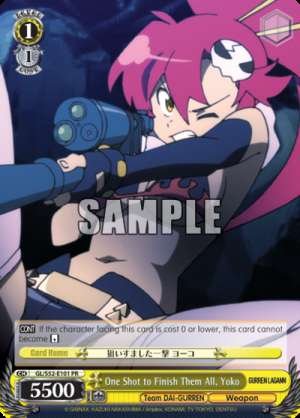 One Shot to Finish Them All, Yoko