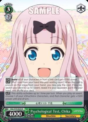 Psychological Test, Chika