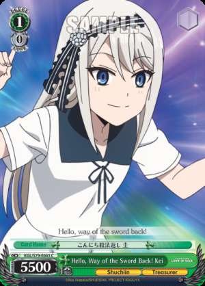 Hello, Way of the Sword Back! Kei