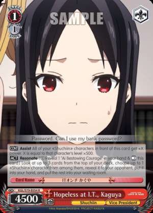 Hopeless at I.T., Kaguya