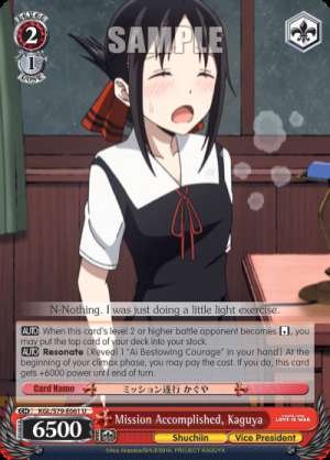 Mission Accomplished, Kaguya