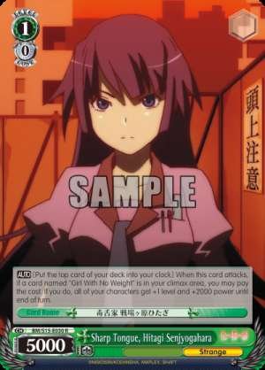 Sharp Tongue, Hitagi Senjyogahara