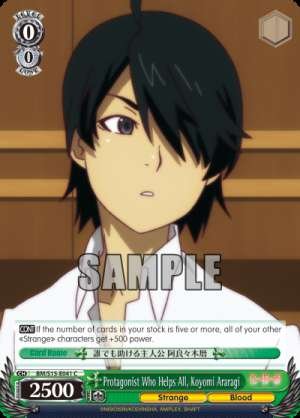 Protagonist Who Helps All, Koyomi Araragi
