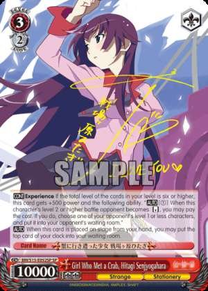 Girl Who Met a Crab, Hitagi Senjyogahara