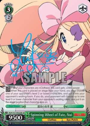 Spinning Wheel of Fate, Nui