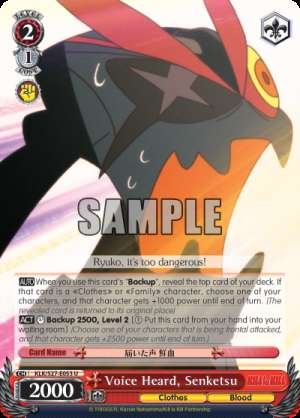 Voice Heard, Senketsu