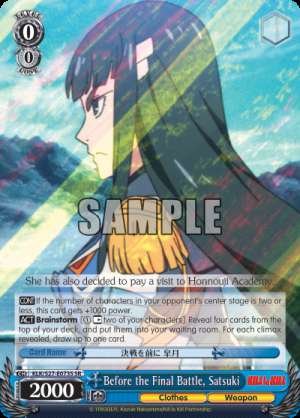 Before the Final Battle, Satsuki