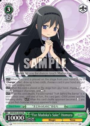 “For Madoka's Sake” Homura