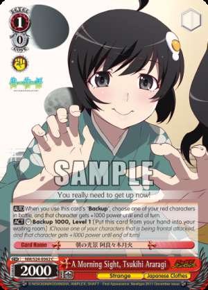 A Morning Sight, Tsukihi Araragi