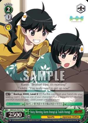Noisy Morning, Karen Araragi & Tsukihi Araragi