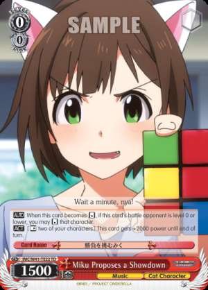 Miku Proposes a Showdown