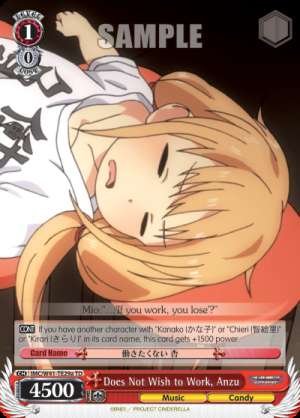 Does Not Wish to Work, Anzu