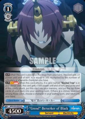"Growl" Berserker of Black