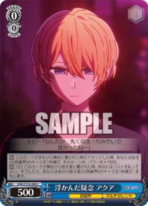 The Suspicion That Arose: Aqua