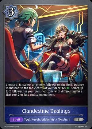Clandestine Dealings