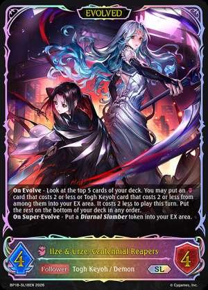 Ilze & Urze, Centennial Reapers
