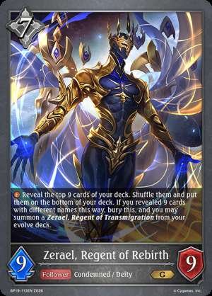 Zerael, Regent of Rebirth