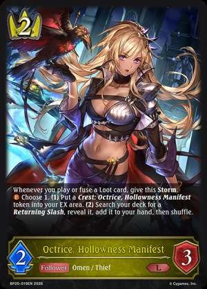 Octrice, Hollowness Manifest