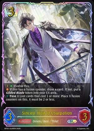 Sinciro, Heir to Usurpation