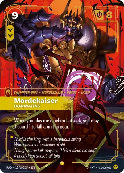 Mordekaiser, Dominating