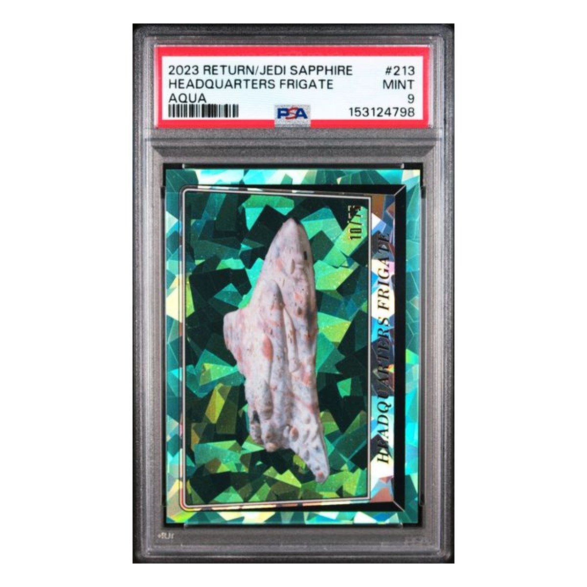 Headquarters Frigate Base Aqua Refractor 213 /75 PSA 9