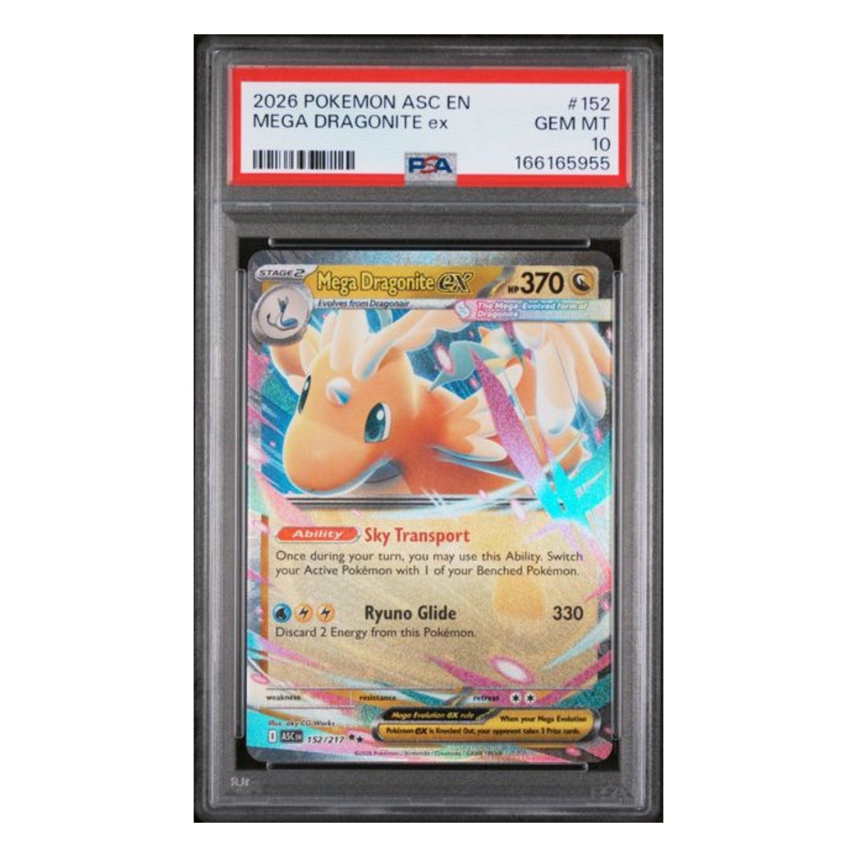 Mega Dragonite ex Double Rare 152/217 PSA 10
