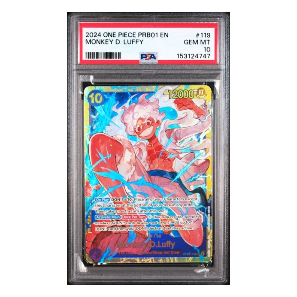 Monkey D. Luffy OP05-119 PRB01 PSA 10