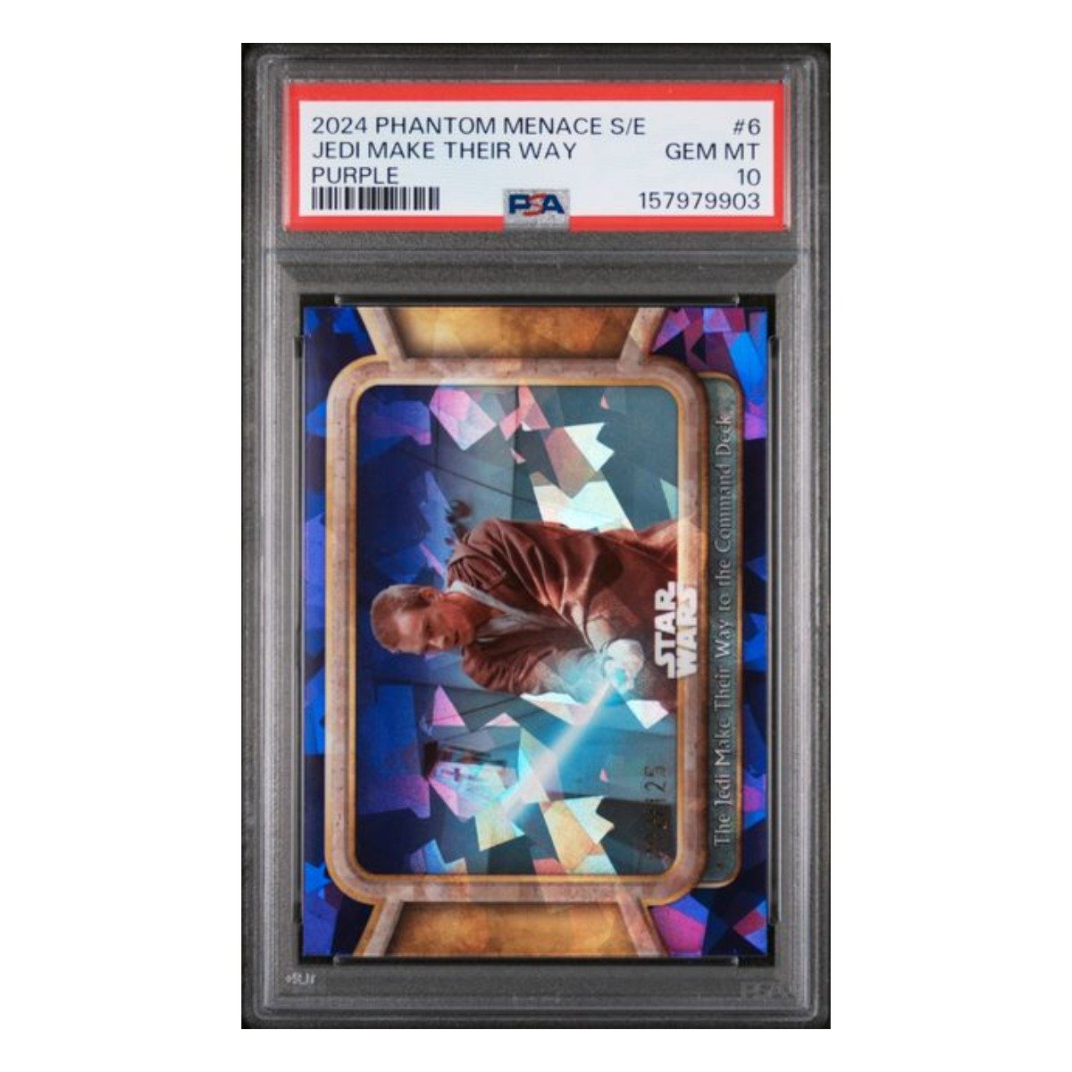 The Jedi Make Their Way to the Command Deck Base Purple 6 /125 PSA 10