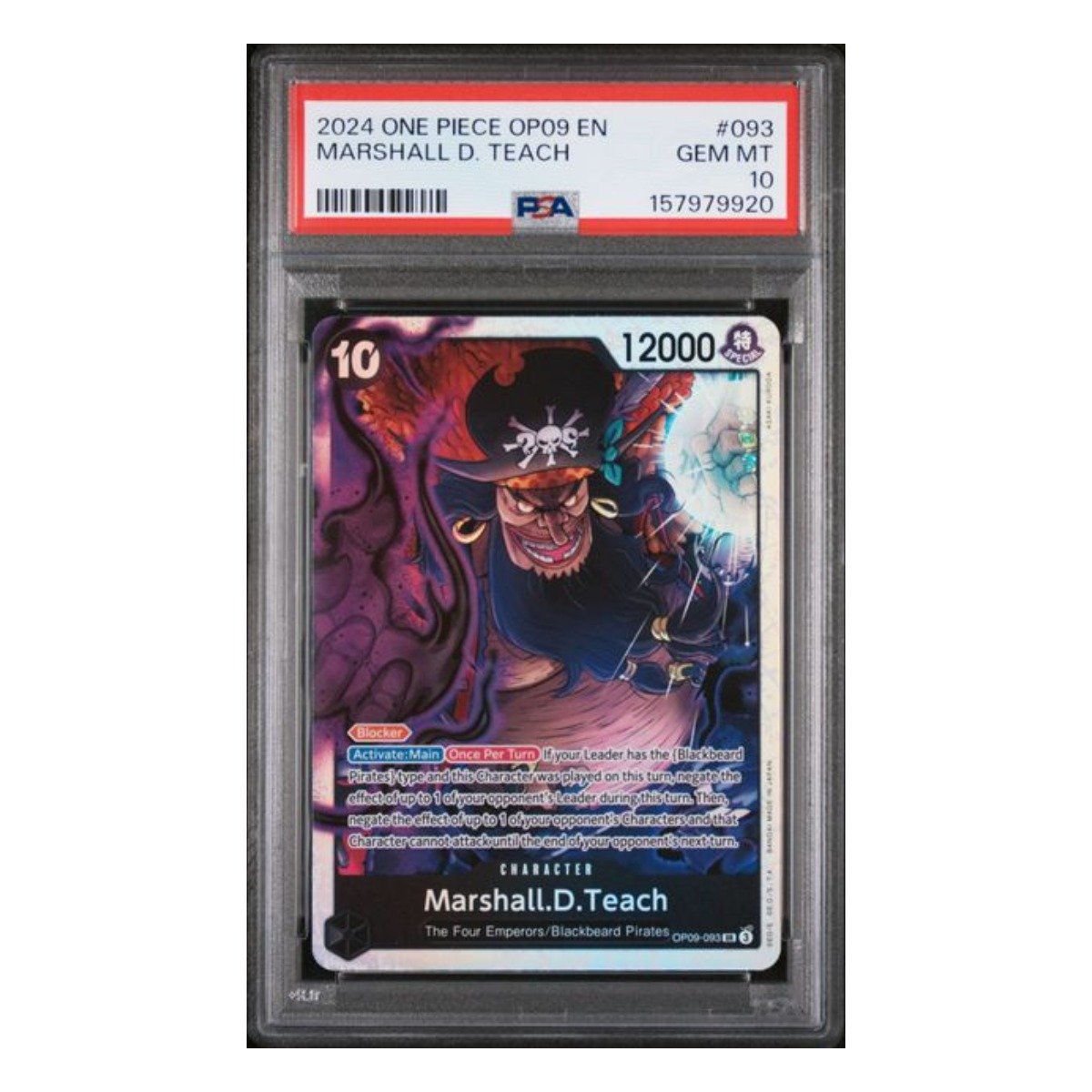 Marshall D. Teach SR OP09-093 PSA 10