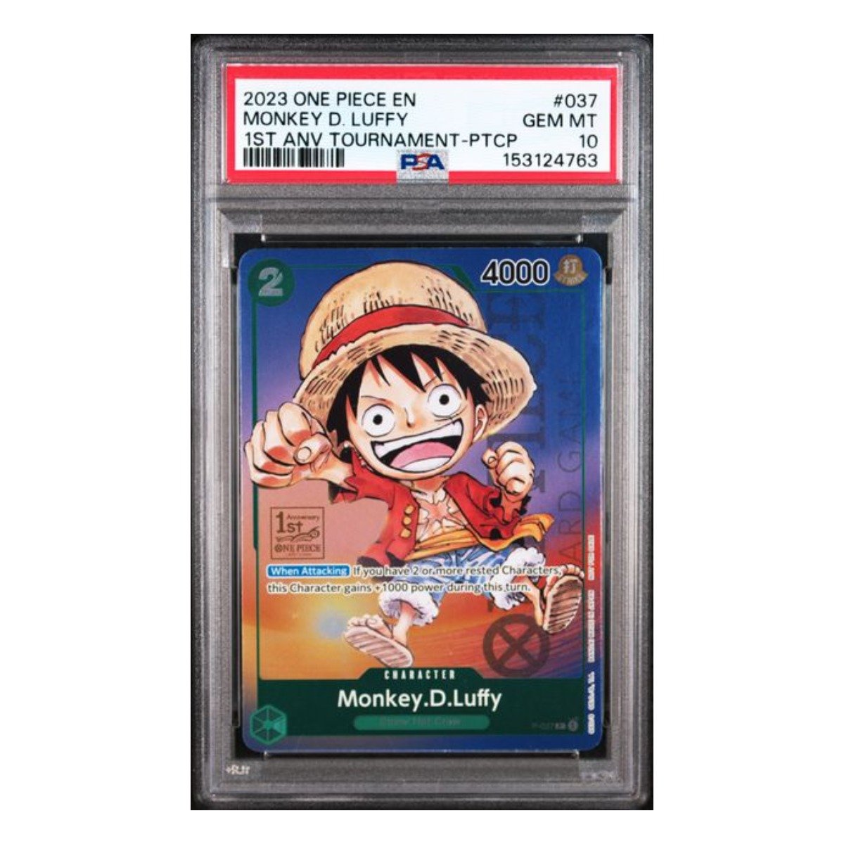 Monkey D. Luffy Promo P-037 PSA 10