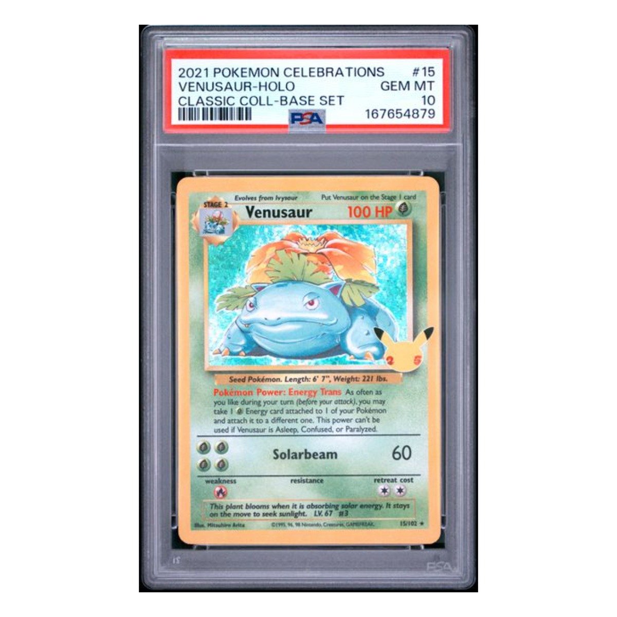 Venusaur Classic Collection 15/102 PSA 10