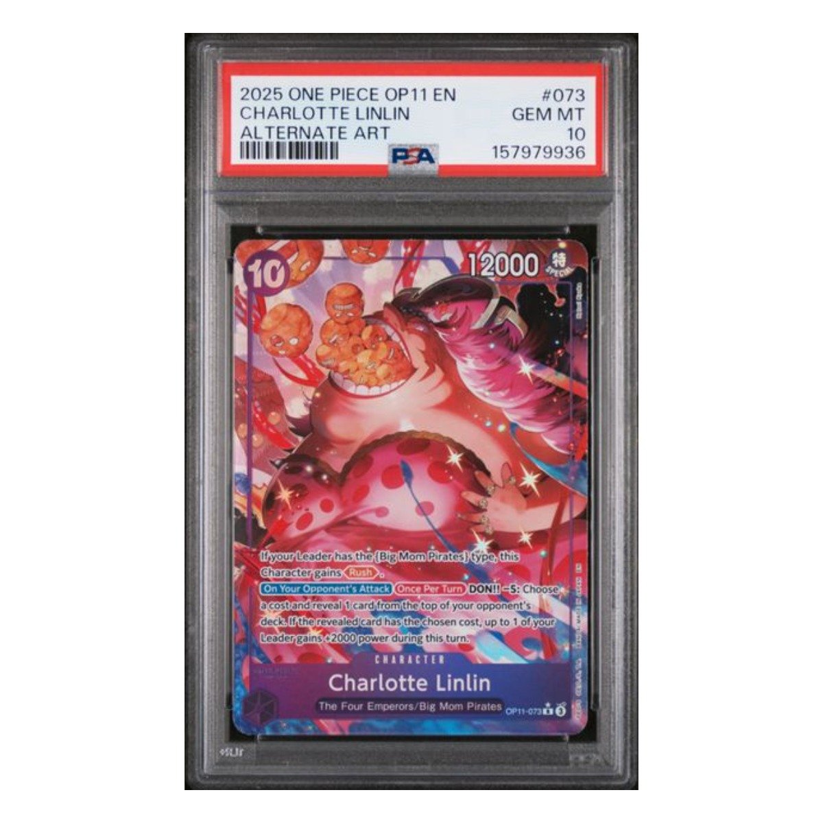 Charlotte Linlin Rare Alt Art OP11-073 PSA 10