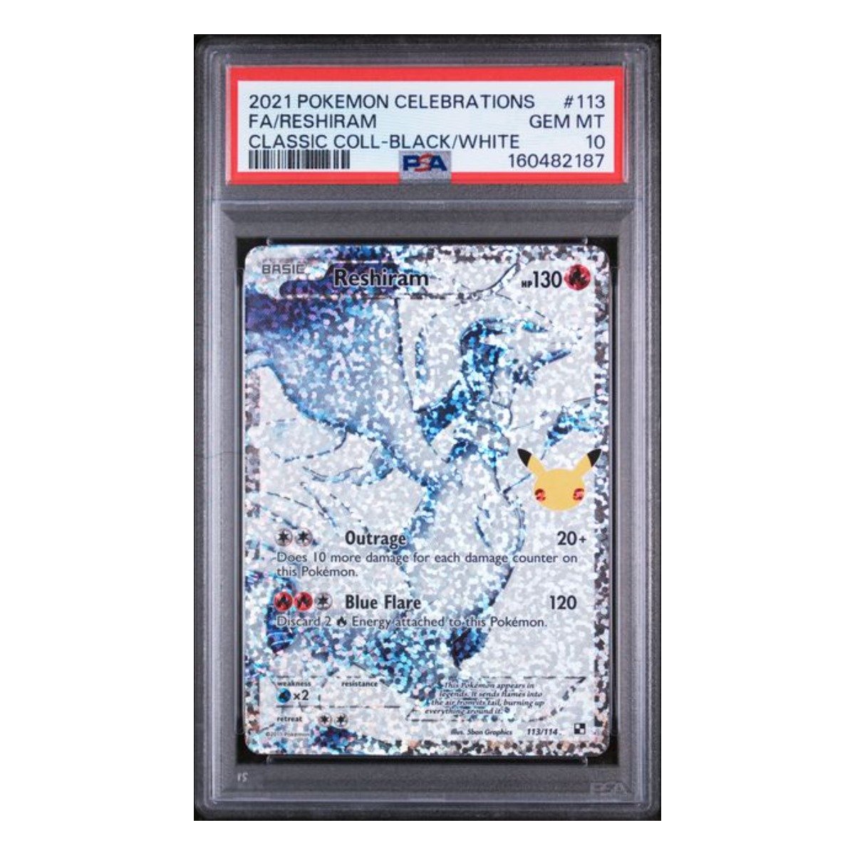 Reshiram Classic Collection 113/114 PSA 10