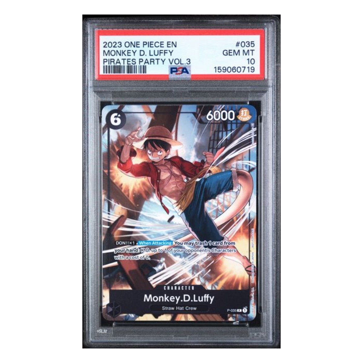 Monkey D. Luffy Promo P-035 PSA 10