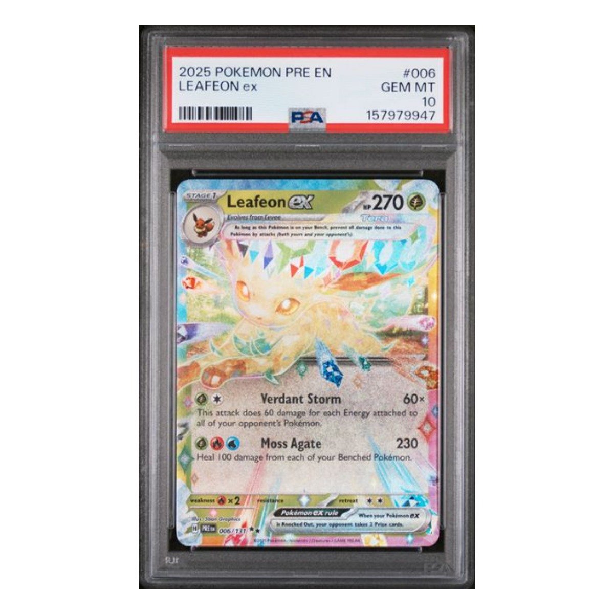 Leafeon ex Double Rare 006/131 PSA 10