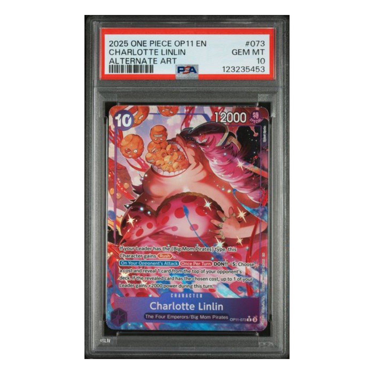 Charlotte Linlin Rare Alt Art OP11-073 PSA 10