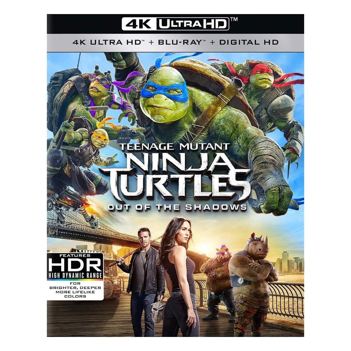 Teenage Mutant Ninja Turtles: Out of the Shadows [2016] 4K Ultra HD + Blu-ray