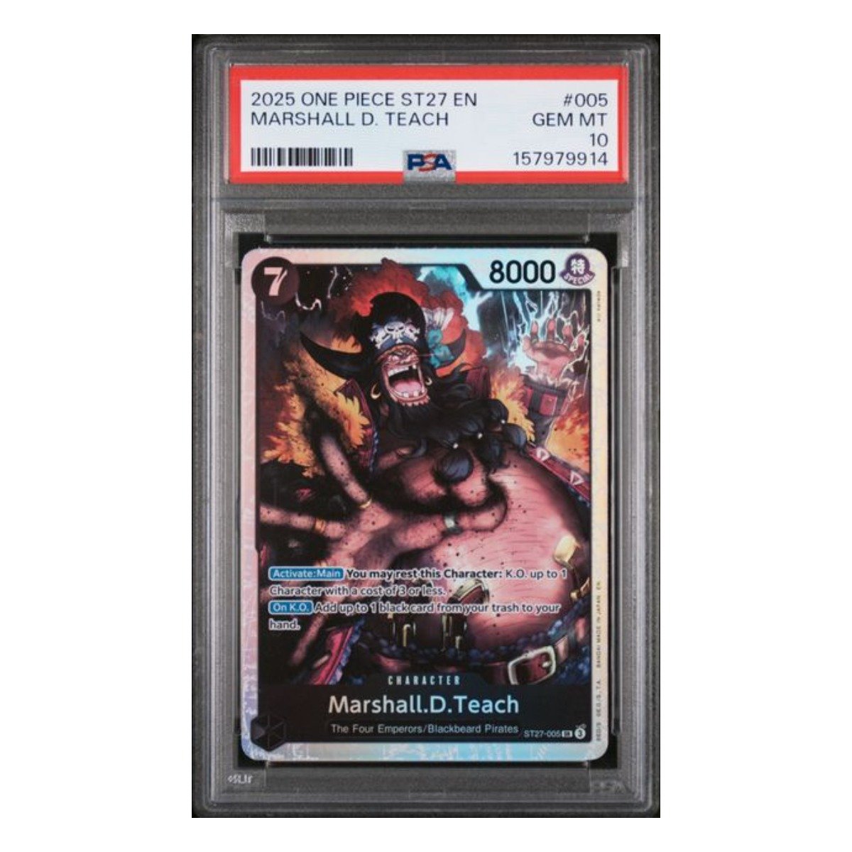 Marshall D. Teach SR ST27-005 PSA 10