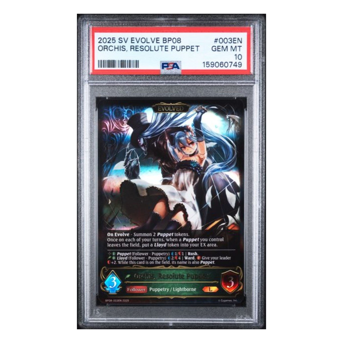 Orchis, Resolute Puppet Legend 003 PSA 10